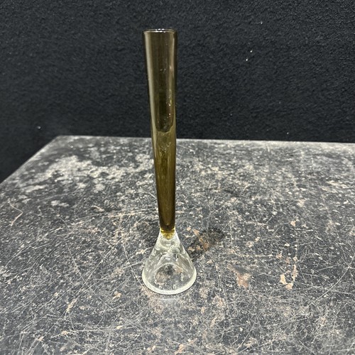 Vintage glass bud - vase, a