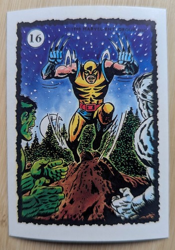 1990 wolverine untamed - wolverine, sticker