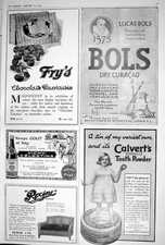 Old 1923 Frys Chocolate Lucas Bols Liqueurs Calverts Tooth Powder Car 20th