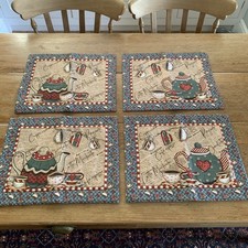 4 x Hand Crafted Quilted