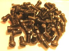 Fifty Meccano black cheesehead bolts part 37b (army multikit)