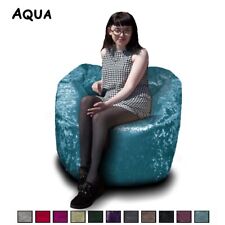 Beanbag CRUSHED VELVET Bean Bag Gaming Chair Seat Lazy Lounger Couch Kids Adults
