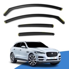 Jaguar F-PACE 2016-onwards 5 Door SUV Wind Deflectors 4pc Edgevisors Tinted