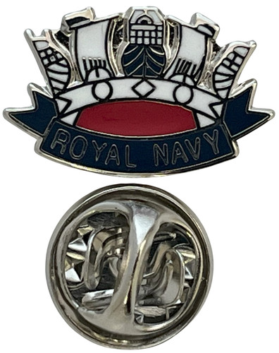 Royal navy crown lapel - navy,