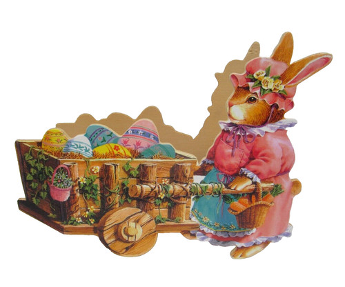 Vintage wooden easter - vintage,