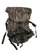 Vtg 90s COLEMAN x DWIGHT SCHUH Realtree PEAK-1 CAMO BACKPACK Outdoor Hike Bag