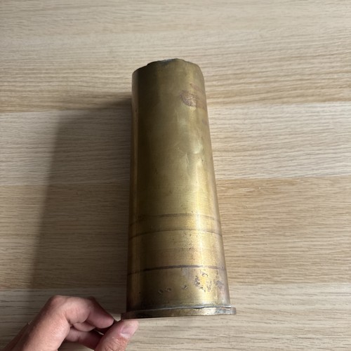 Trench art brass - brass, shell