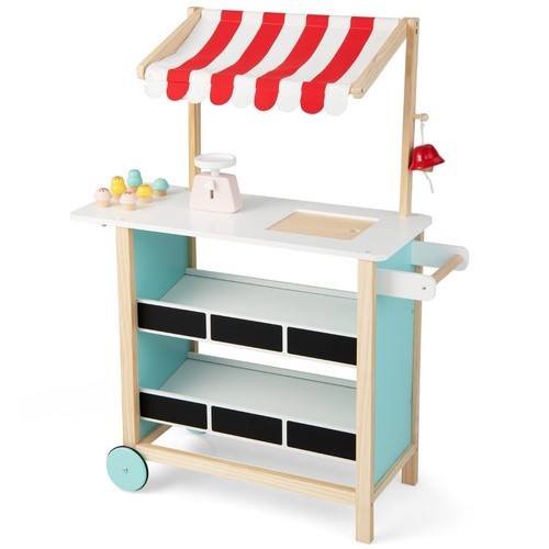 Northix ice cream cart - cart, wooden