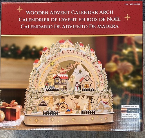 Wooden led advent - wooden,