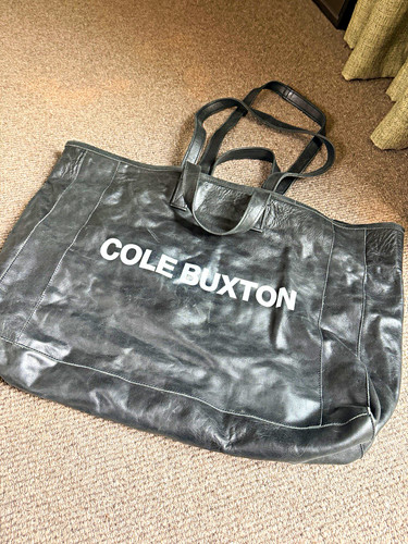Cole buxton black - leather, logo