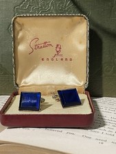 Stratton England Blue Glass