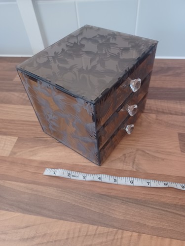 Mirrored glass jewellery box - jewellery,