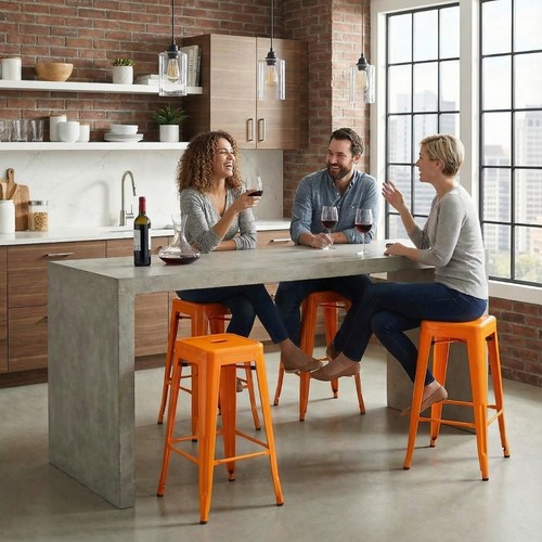Bistro bar stools set - bistro, 4
