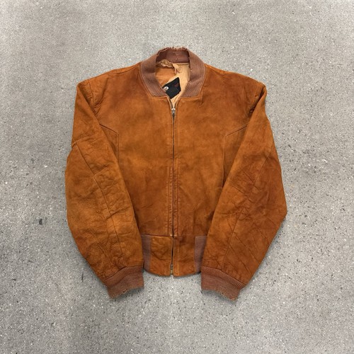 Vintage mens bown suede - vintage, bomber