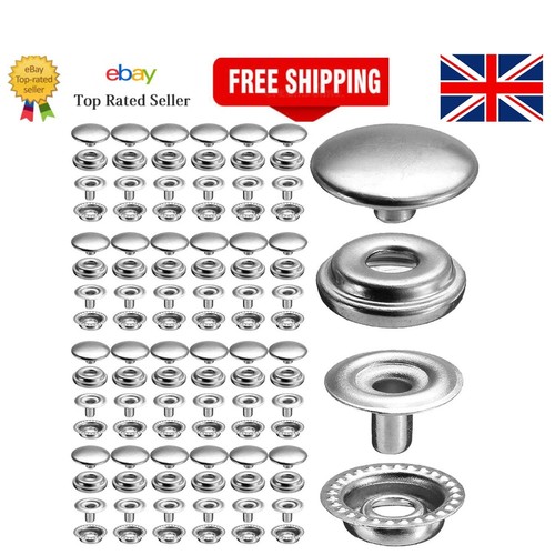 100pcs stainless steel snap - 100pcs,