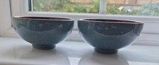 Denby Storm Two Small Rice Bowls - 13 cm diameter