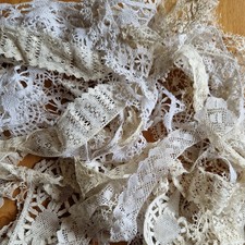 Collection lengths Antique Edwardian Lace edging   Repurposing