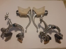 Campagnolo C-Record Cobalto Brake Set with Levers Vintage Beautiful Condition!