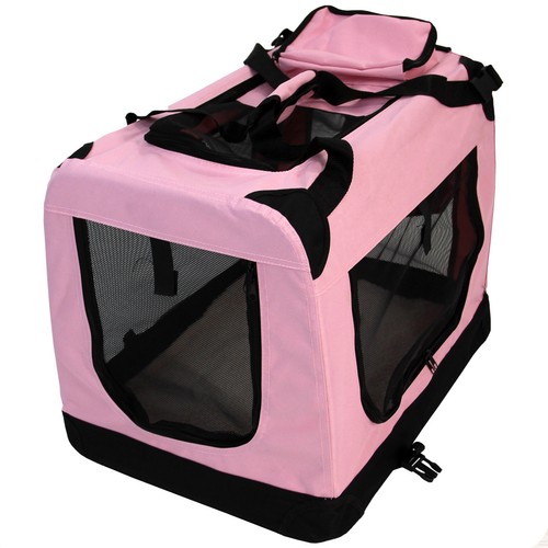 Fabric dog crate pet carrier - fabric,