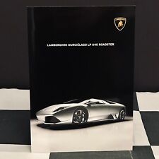 2010 LAMBORGHINI MURCIELAGO LP 640 ROADSTER ORIGINAL SALES BROCHURE PROSPEKT ENG