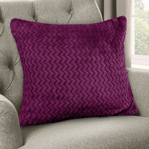 Modern ribbed chevron cushion - modern,