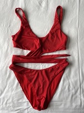 Red ASOS Tie Wrap Style Bikini