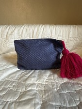 Pouch Bag Purple With Pink