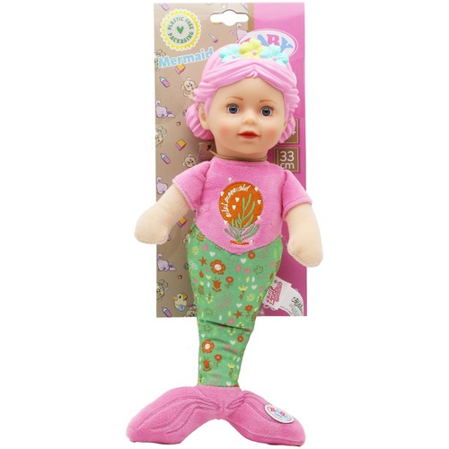 Baby born mermaid soft doll - soft,