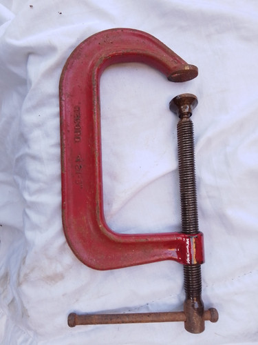 Vintage record clamp early - record,