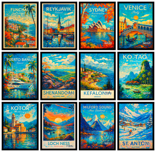 Urban city skyline poster - urban,