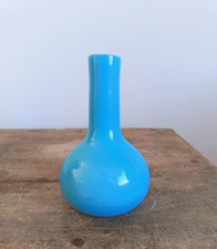 Vintage Blue Milk Glass Posy
