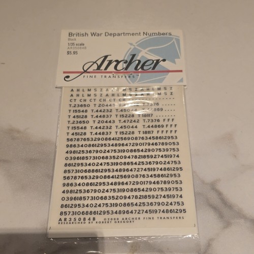 Archer transfers british - archer, 1/35