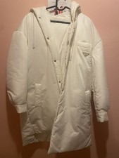 White Coat Worm Coat Women’s Coat Size Small Worn Once Prada