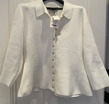 NEW ZARA PEPLUM STYLE CREAM
