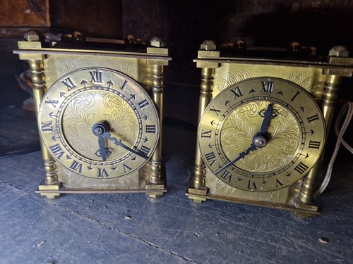 Smiths vintage brass carriage - smiths,