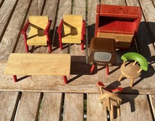 Vintage TOFA Dollhouse living