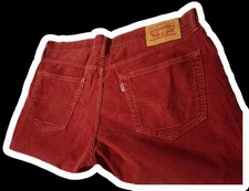 Levi's Levi Strauss 511 Men Red Corduroy Pants 36x34