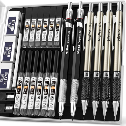 6pcs art mechanical - mechanical, pencil