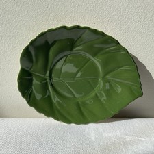 Carlton Ware Australian design Green Mint Leaf Plate Dish Length 12.5cm No pot