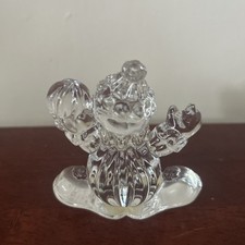 Clear crystal circus clown - clear,