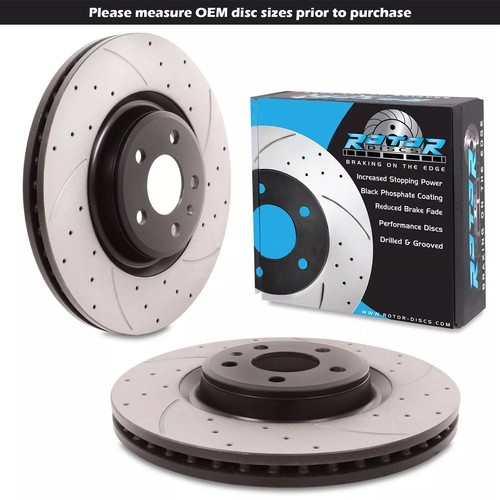 Front drilled grooved - drilled, 345mm