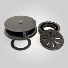 BLACK Rotary Van Roof Air Vent