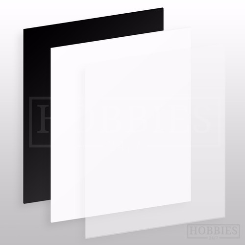 Plastic building card model - plastic,