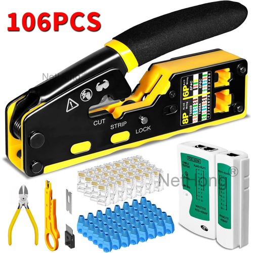 Rj45 pass through crimp tool - pass,