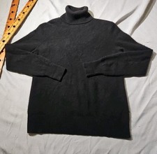 Fenn Wright Manson Sweater Womens Medium Black 2 Ply Cashmere Turtleneck Luxury 