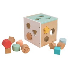 Wooden Shape Sorter Toy for