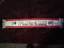 Cheltenham Town Football Club F.A. Trophy Final 1998 Wembley Football Scarf Rare
