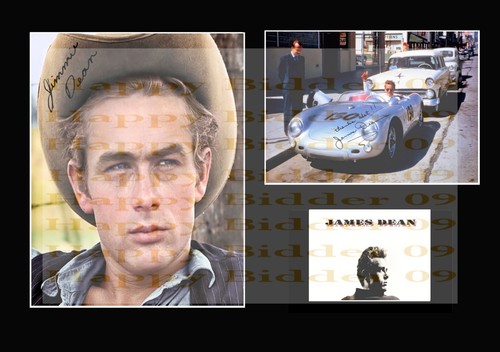 Size signed james dean - a4,