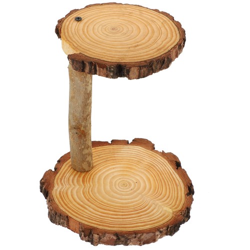 Rustic cake stand wooden - ,