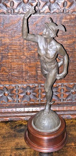 Rare bronze resin figure - bronze,